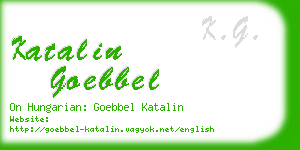 katalin goebbel business card